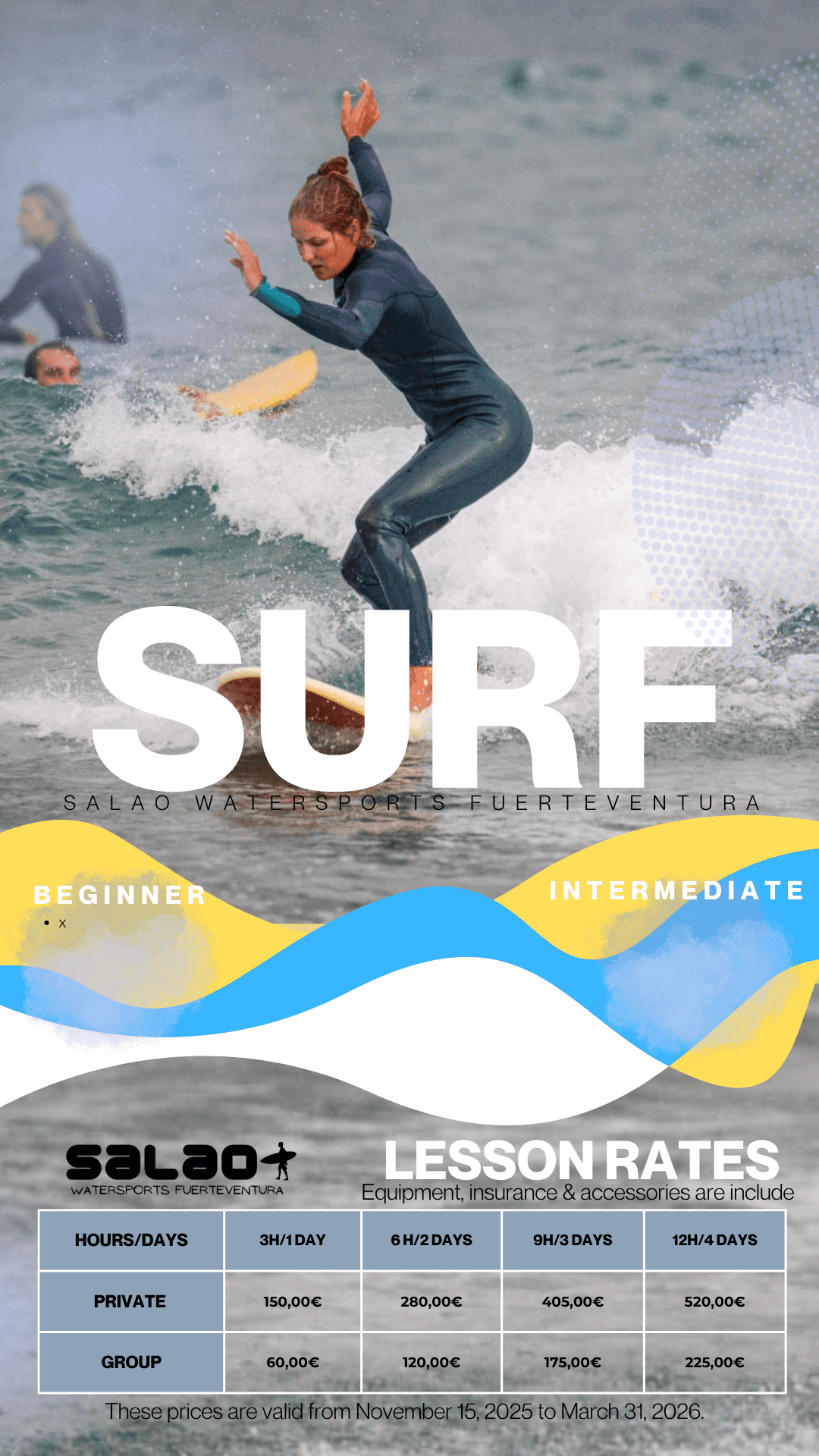 SURF RATES 2025